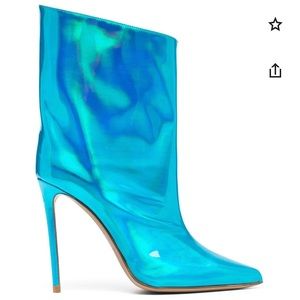 Alexander Vauthier hologram blue boots